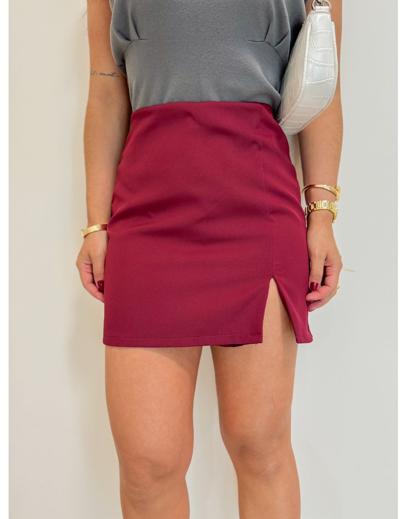 Short Saia Alfaiataria Cherry