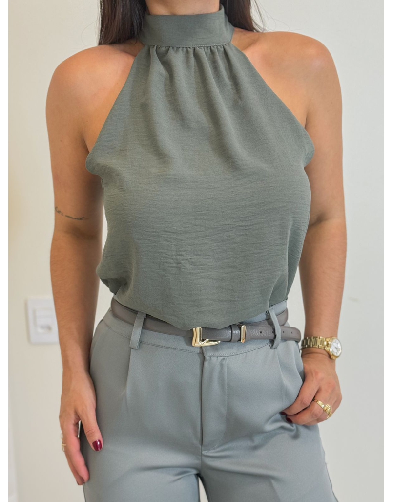 Blusa Gola Alta Julia Cinza
