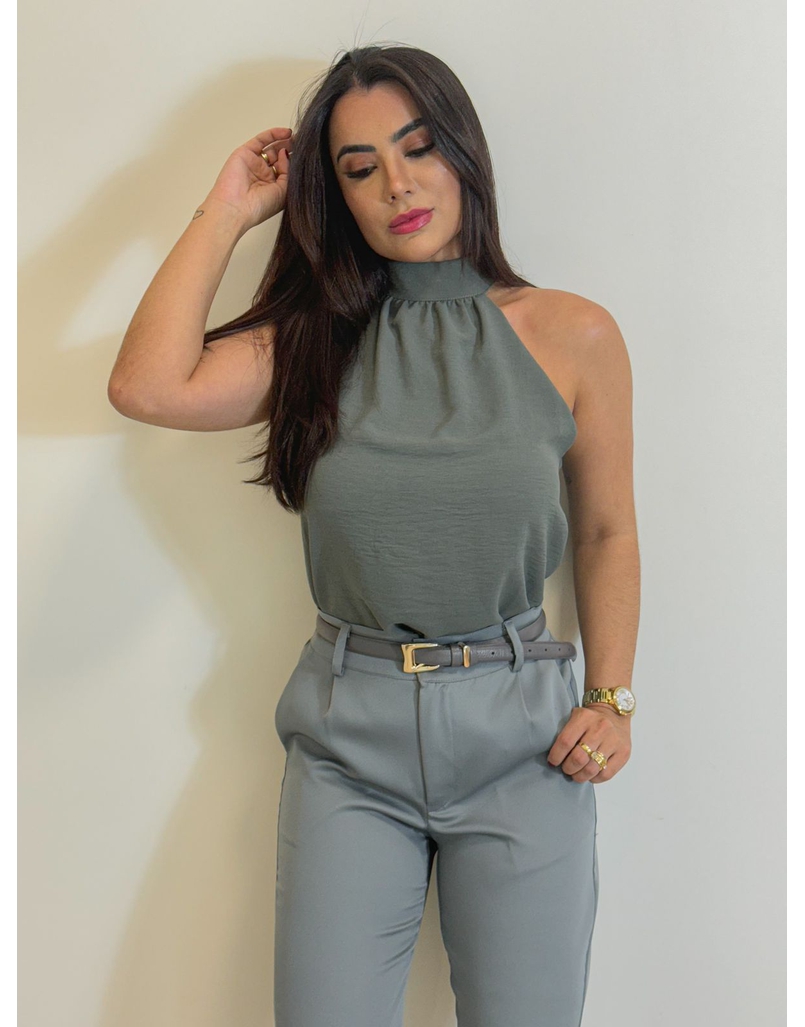 Blusa Gola Alta Julia Cinza
