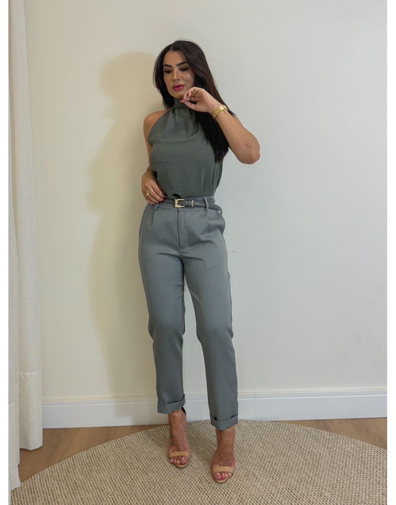 Blusa Gola Alta Julia Cinza