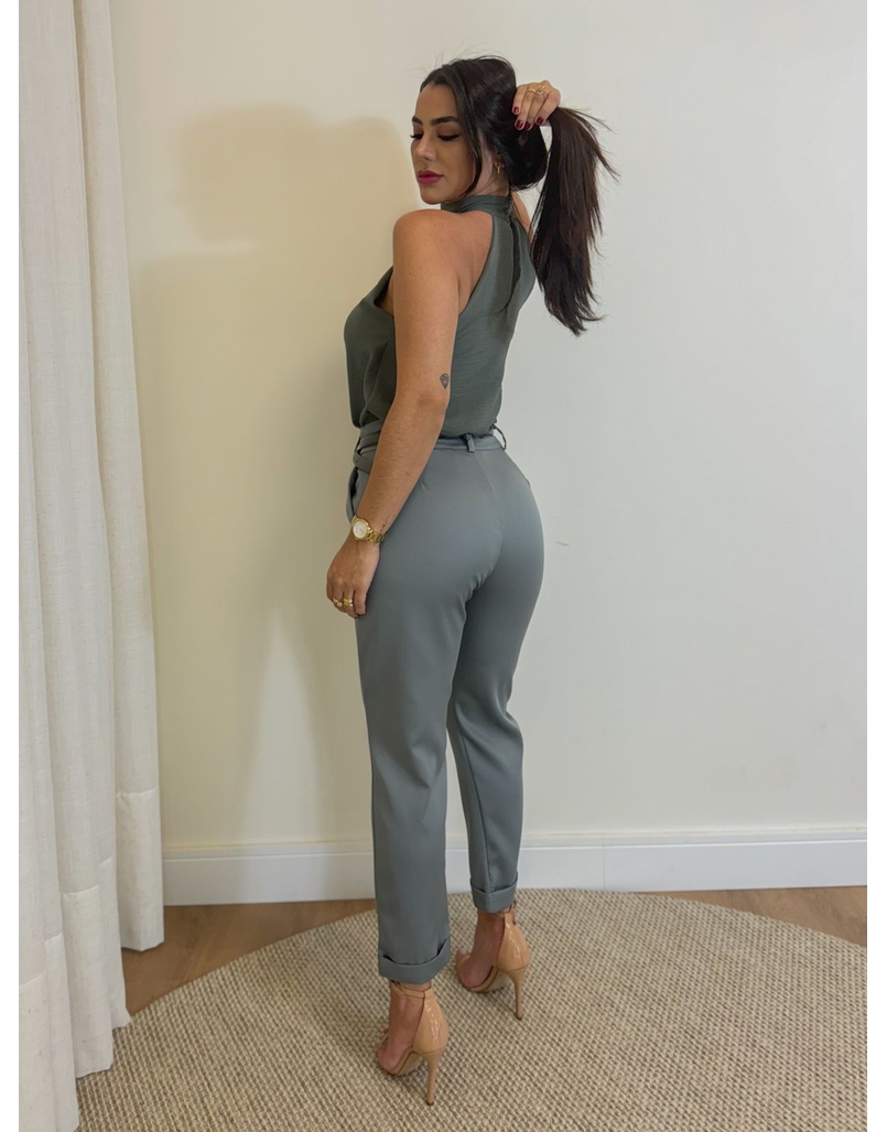 Blusa Gola Alta Julia Cinza