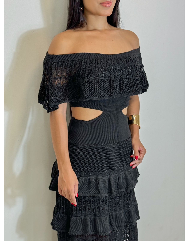 Vestido Tricot Nay Preto