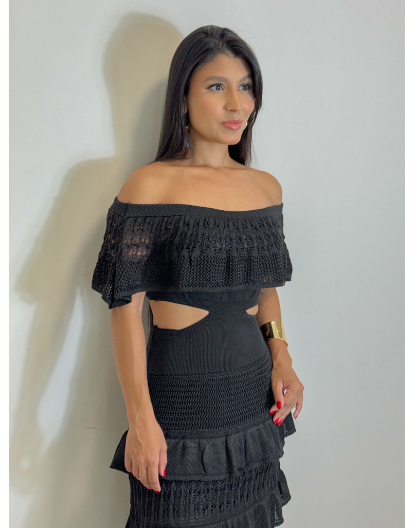 Vestido Tricot Nay Preto