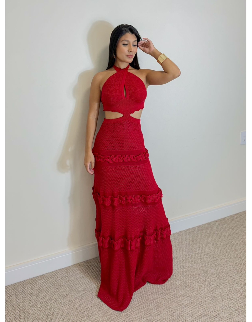 Vestido Tricot Lidi Vermelho 