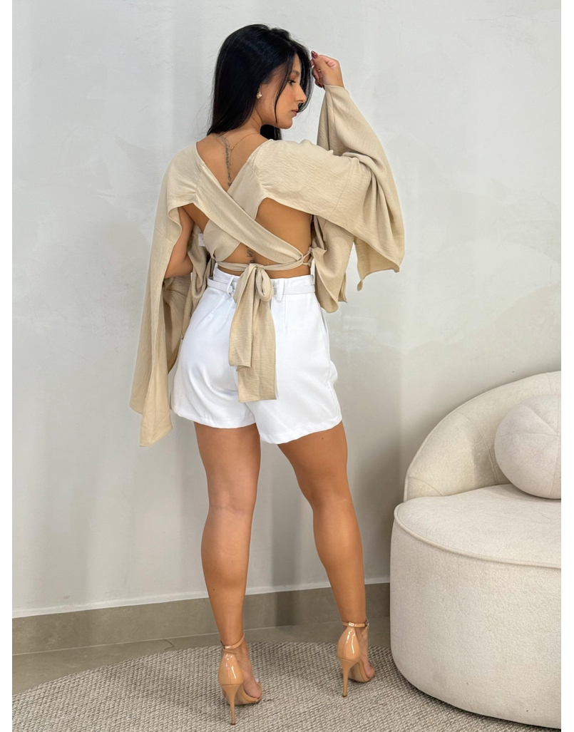 Short Alfaiataria Berlim Branco