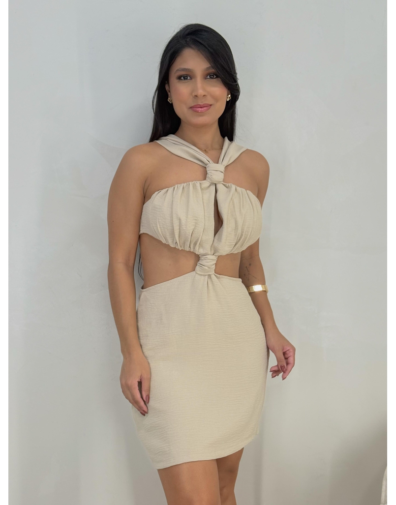 Vestido Genebra Areia