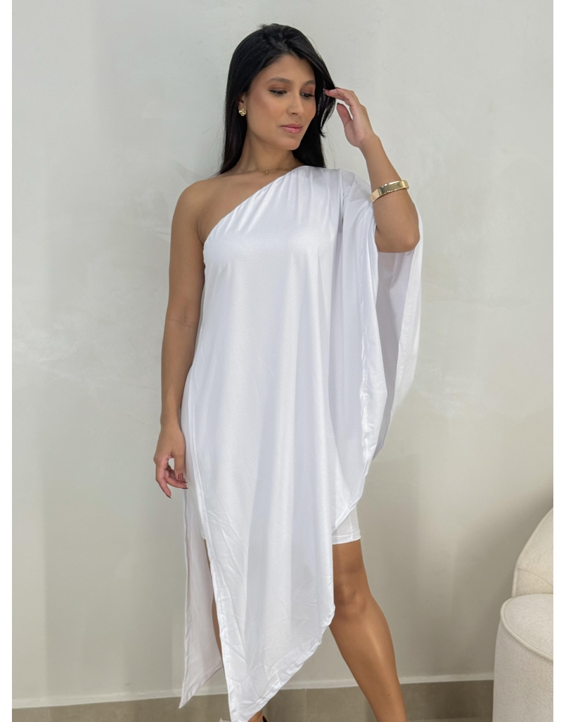 Vestido Assimetrico Alexia Branco