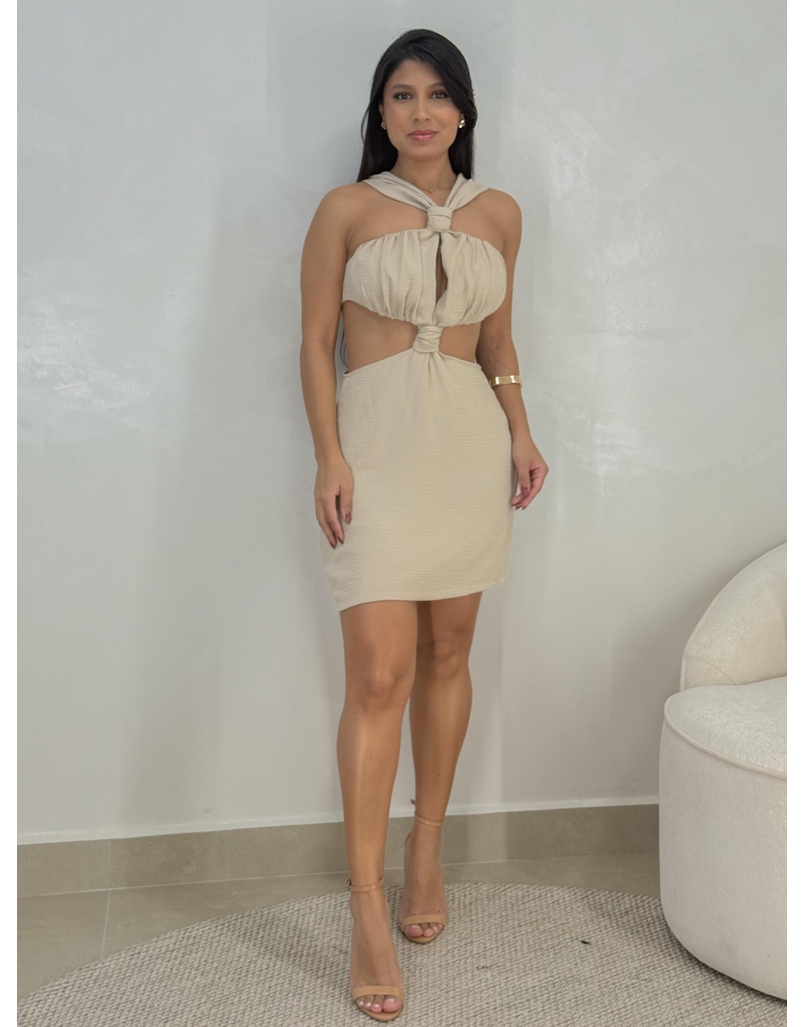Vestido Genebra Areia