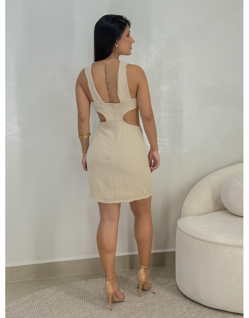 Vestido Genebra Areia