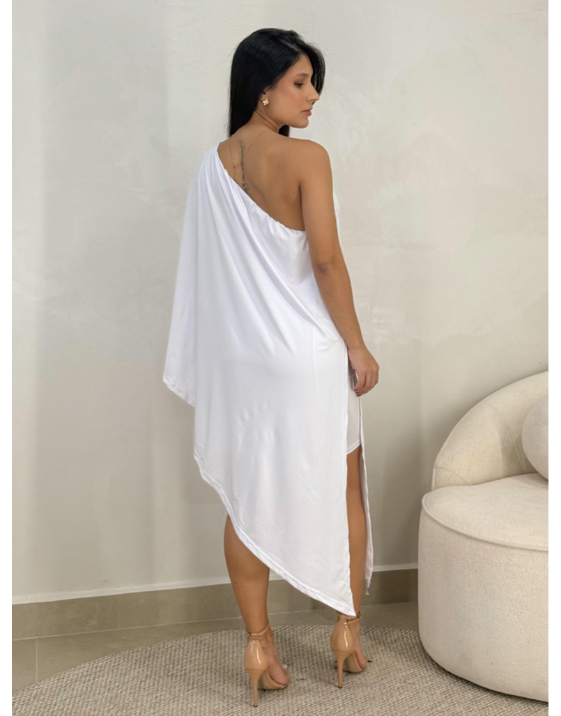 Vestido Assimetrico Alexia Branco