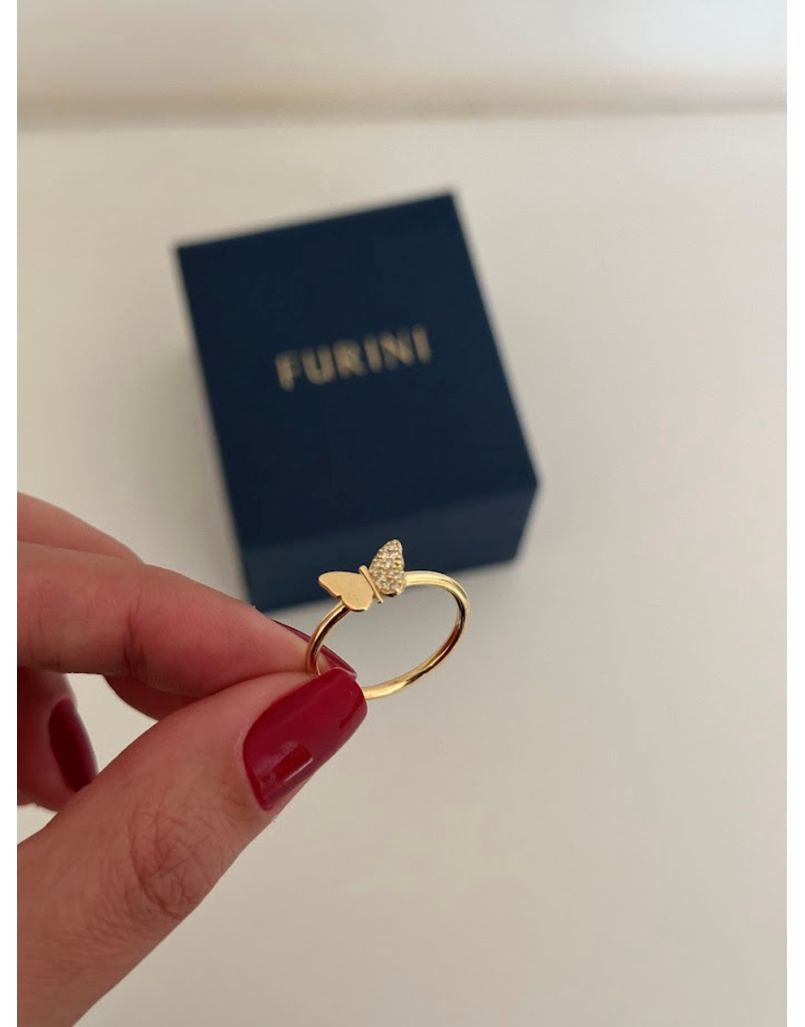 Anel em Ouro 18k Borboleta