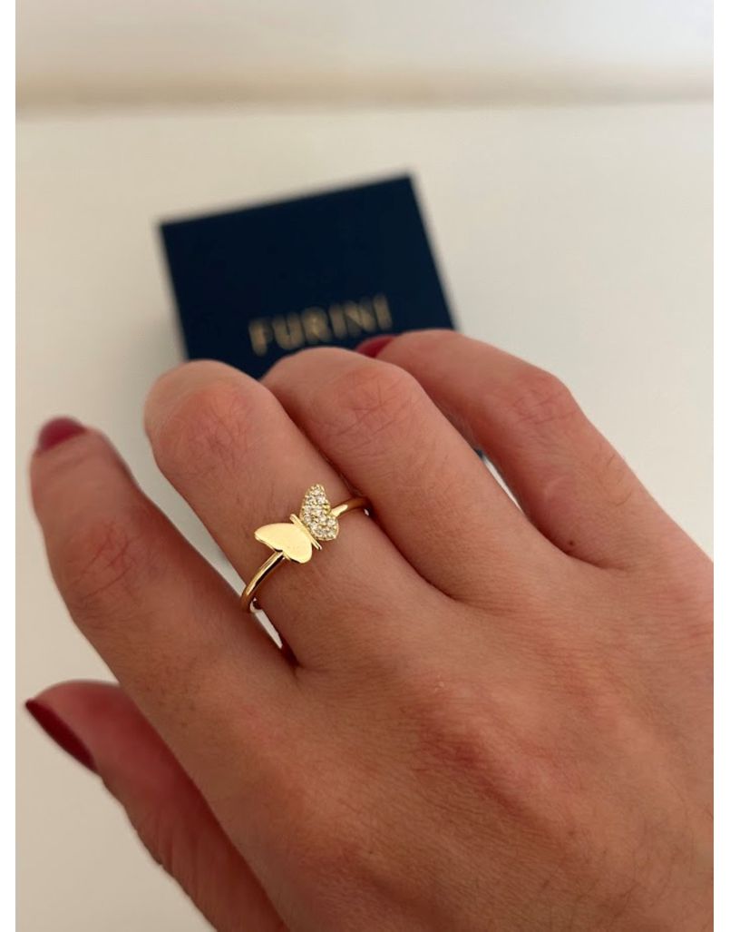 Anel em Ouro 18k Borboleta