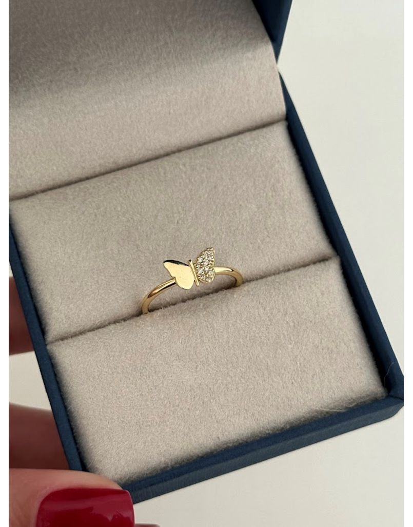 Anel em Ouro 18k Borboleta