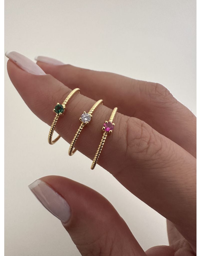Anel Colors Em Ouro 18k 