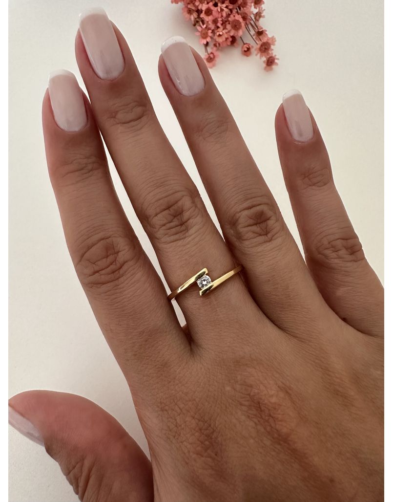 Anel Aurora Em Ouro 18k