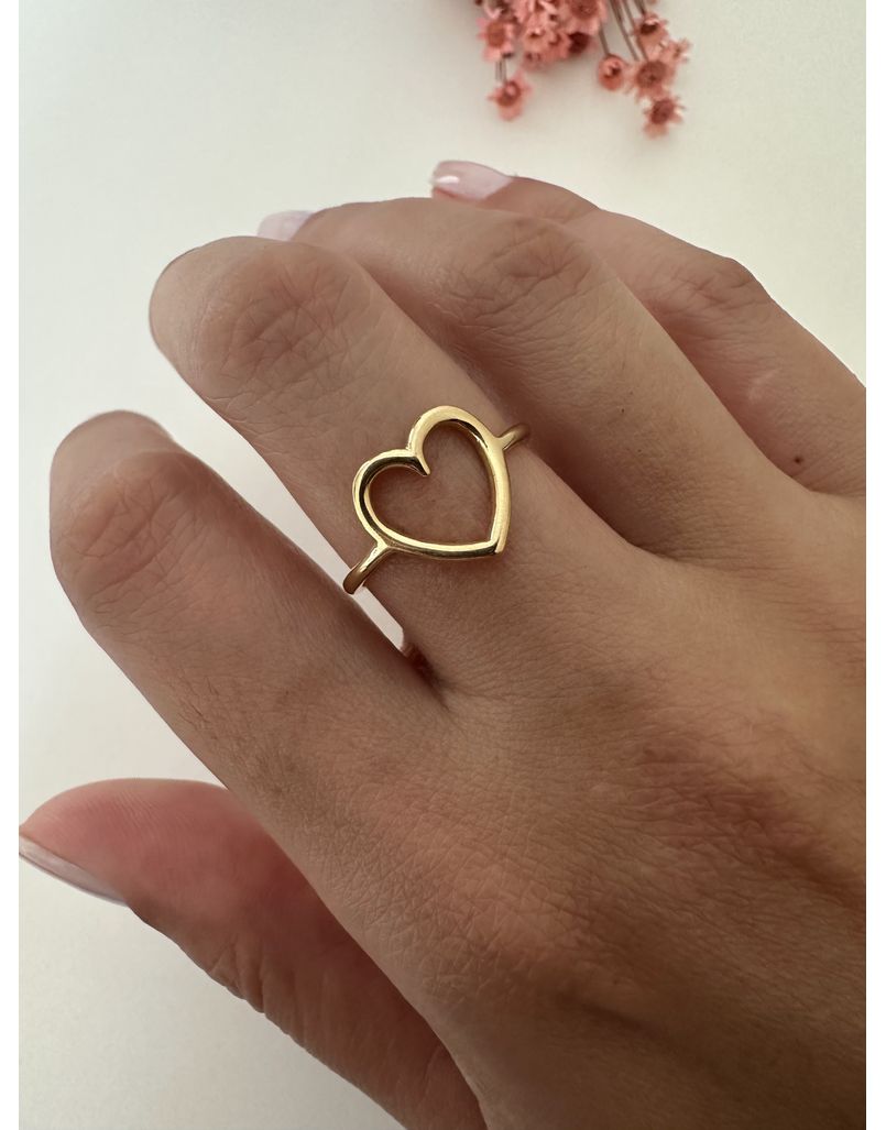 Anel Love Em Ouro 18k 