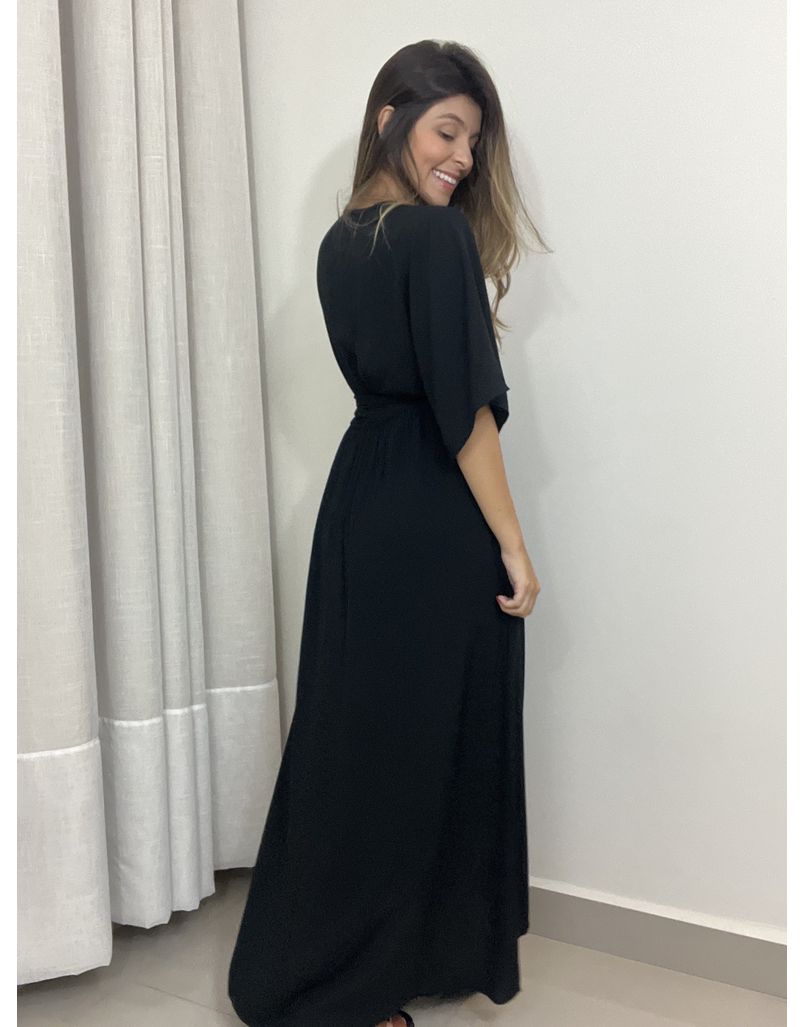 Vestido Cora Envelope Preto