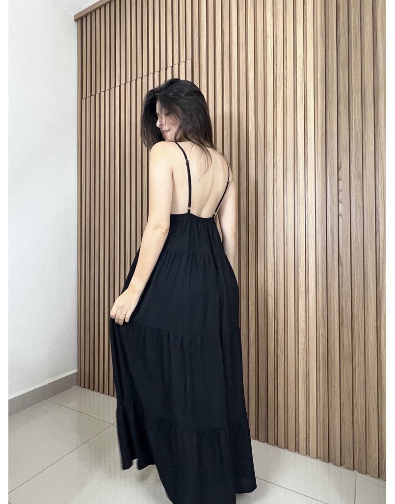 Vestido Flora Preto
