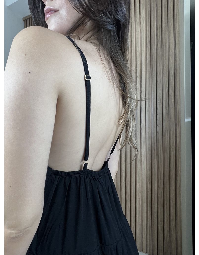 Vestido Flora Preto