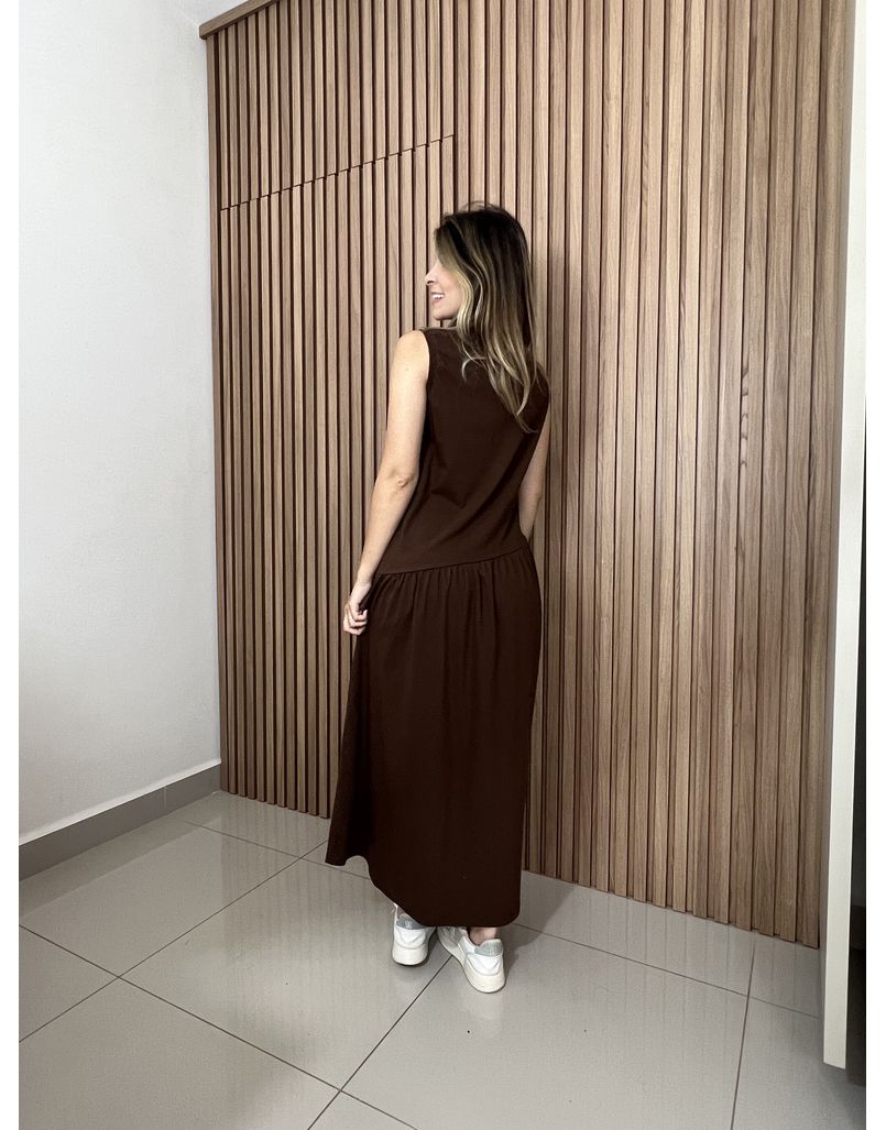 Vestido Aurora Marrom