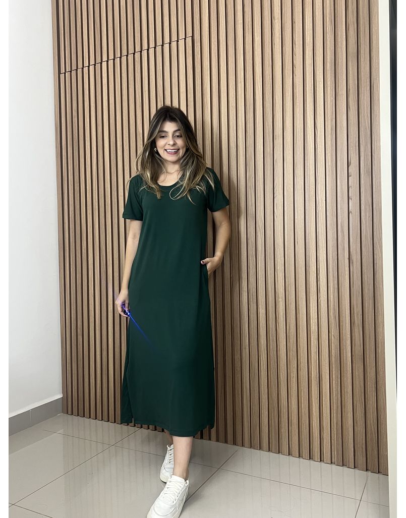 Vestido Basic Verde - IZABELA ROSA