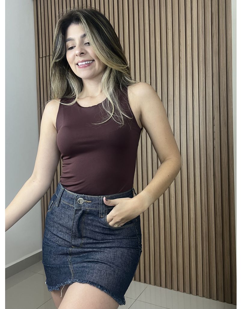 Body Regata Marrom - IZABELA ROSA