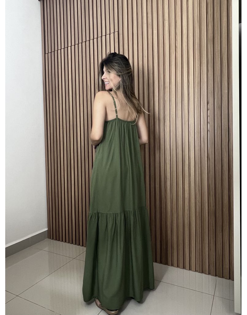 Vestido Celine Verde Musgo