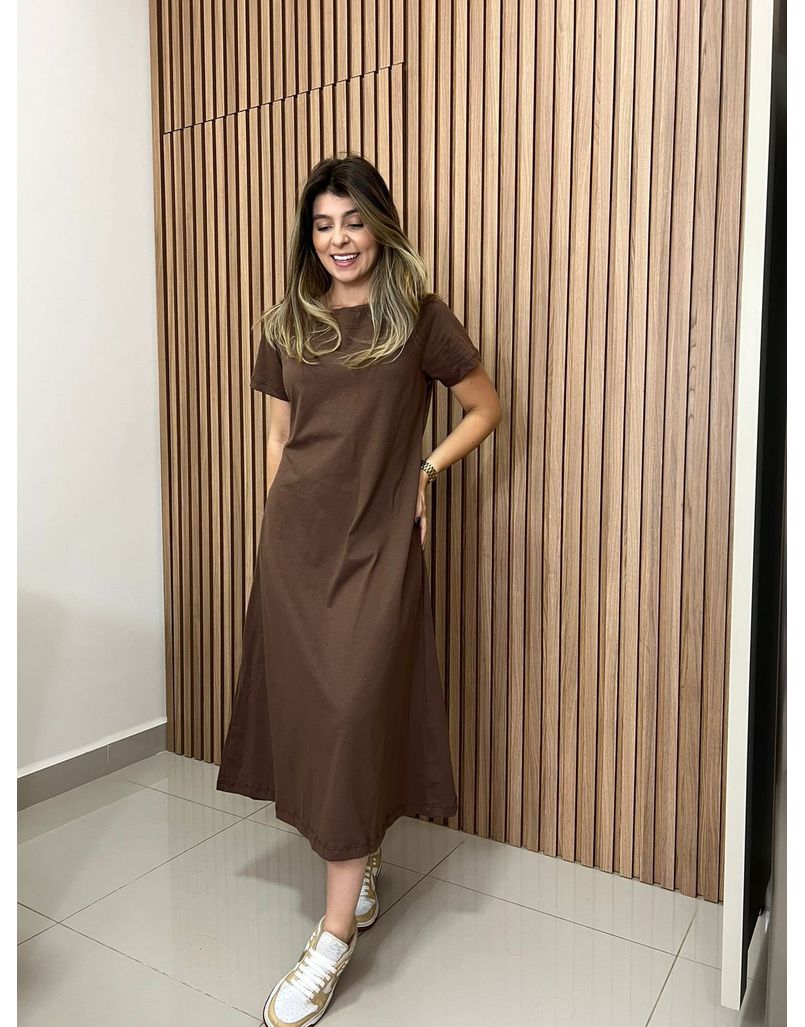 Vestido Catarina Marrom - IZABELA ROSA