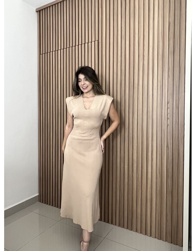 vestido modal Areia - IZABELA ROSA