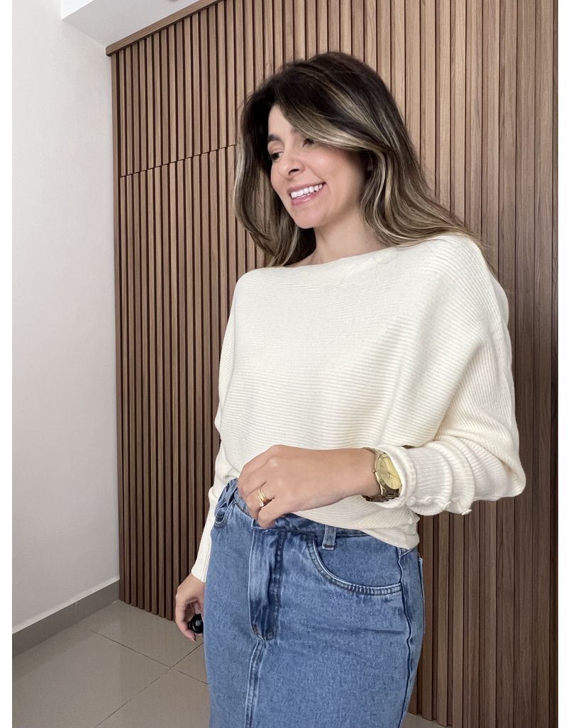 Tricot Morcego Modal Off. - IZABELA ROSA