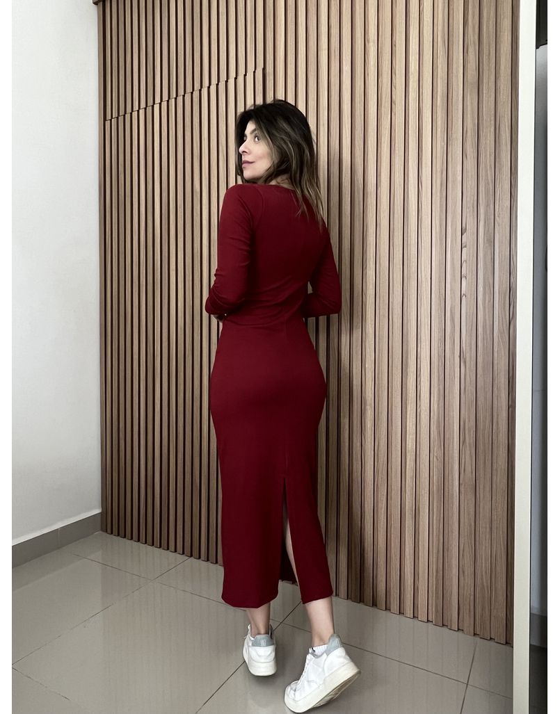 Vestido Luiza Vinho
