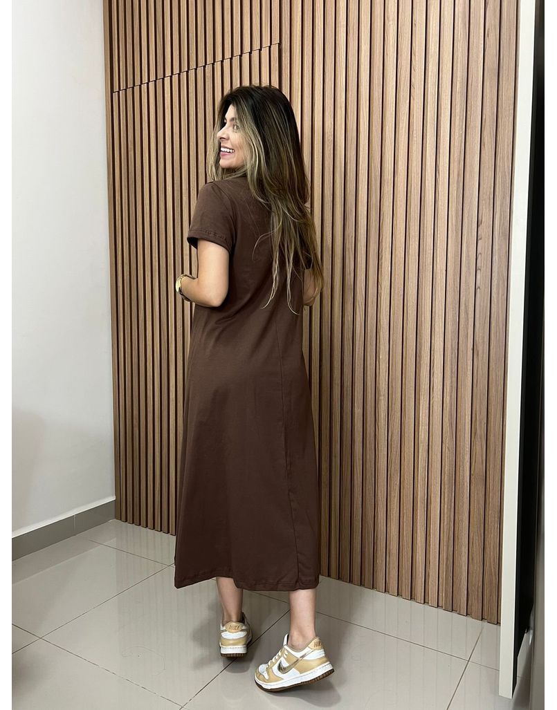 Vestido Catarina Marrom