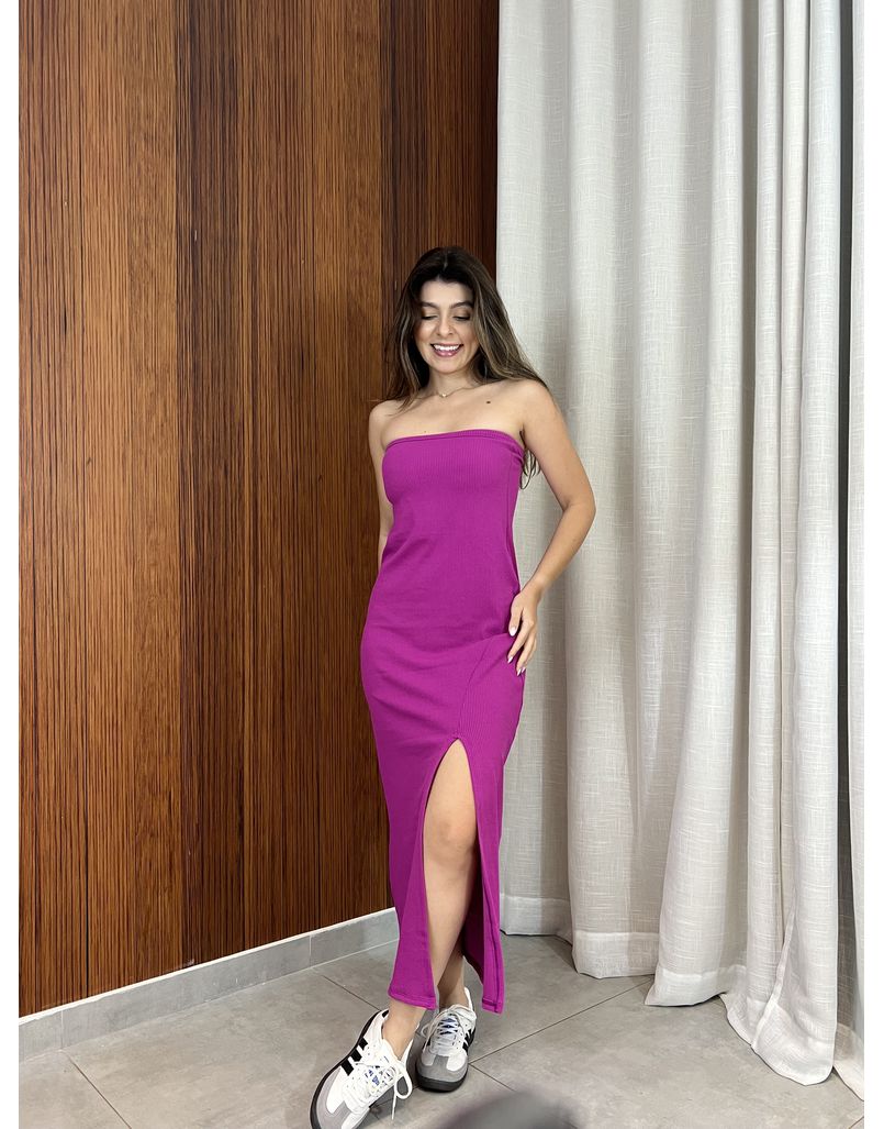 Vestido Antonela Fúcsia - IZABELA ROSA