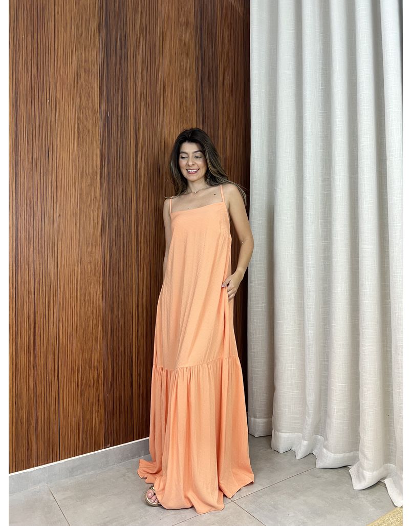 Vestido Celine Laranja - IZABELA ROSA