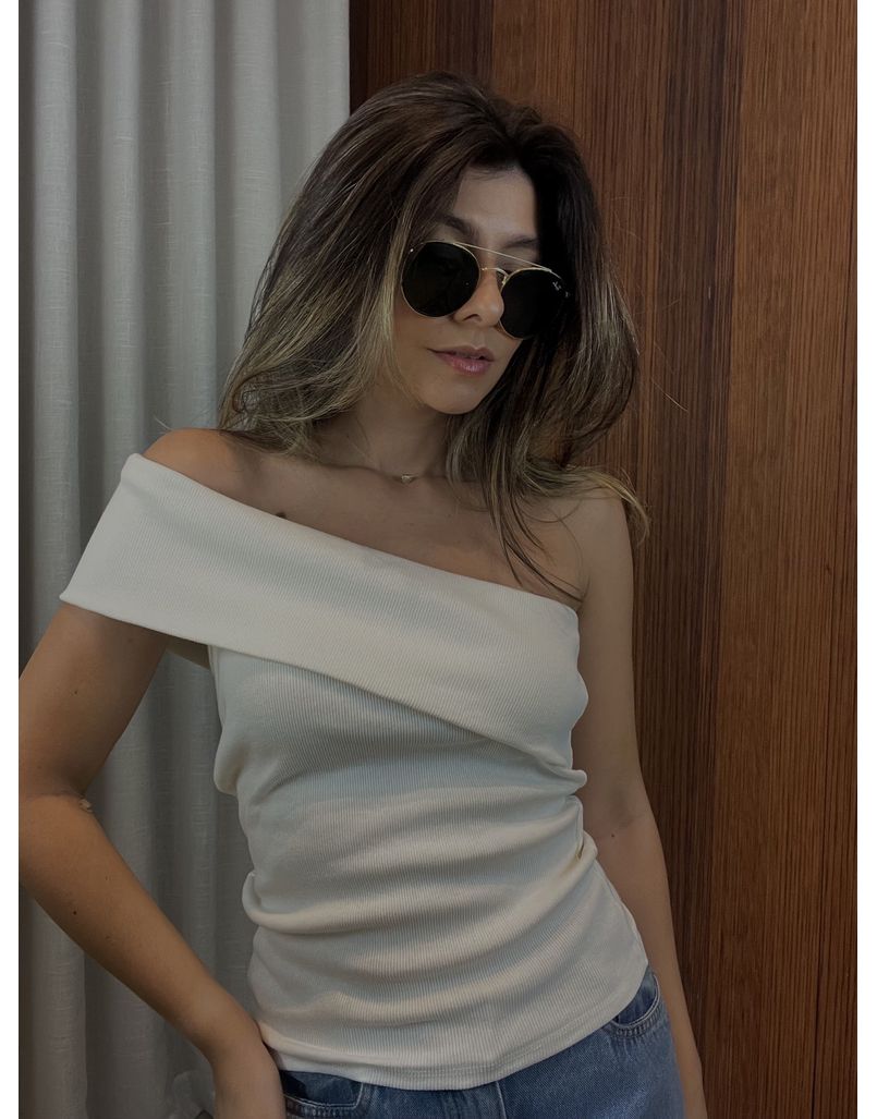 Blusa Ombro Único Off - IZABELA ROSA