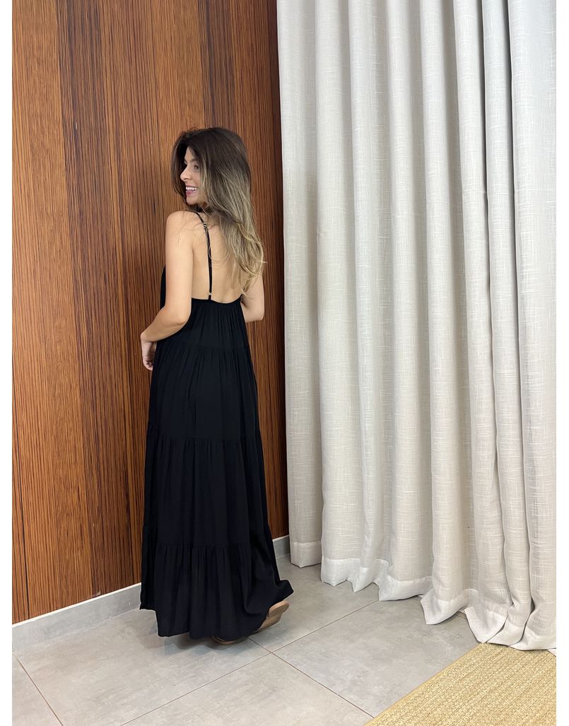 Vestido Flora Preto