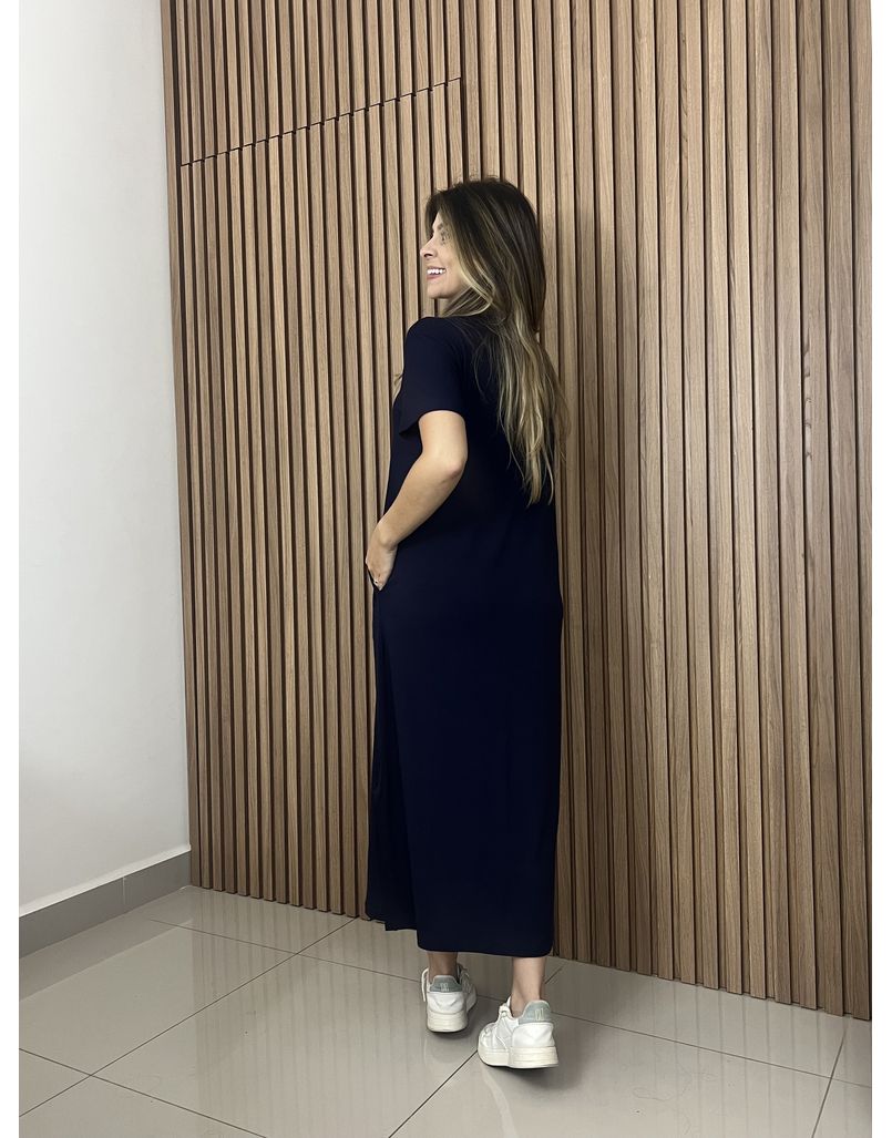 Vestido Basic Azul Marinho 