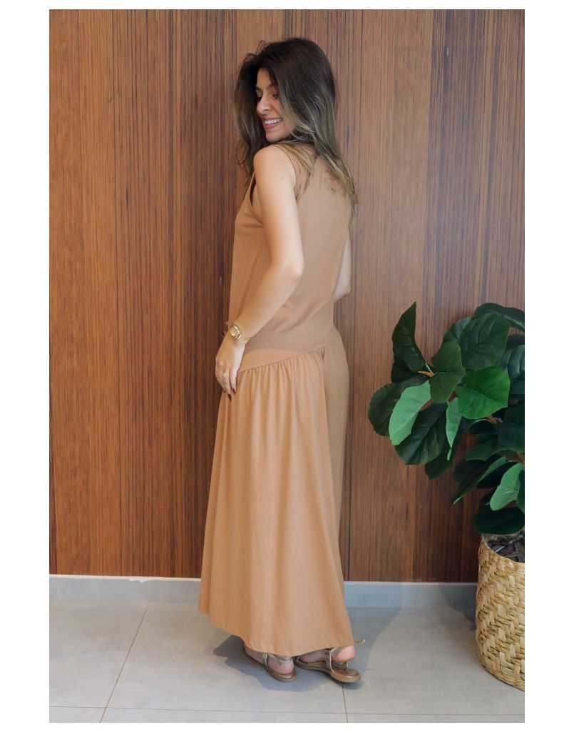 Vestido Aurora Caramelo