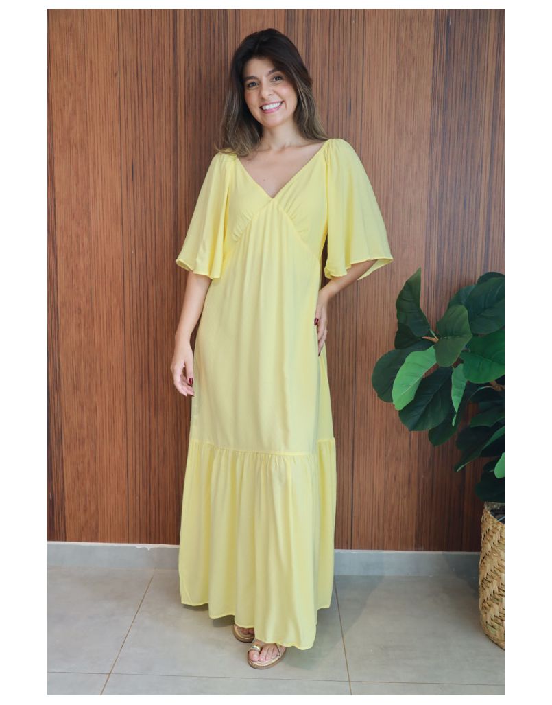 Vestido Valentina Amarelo - IZABELA ROSA