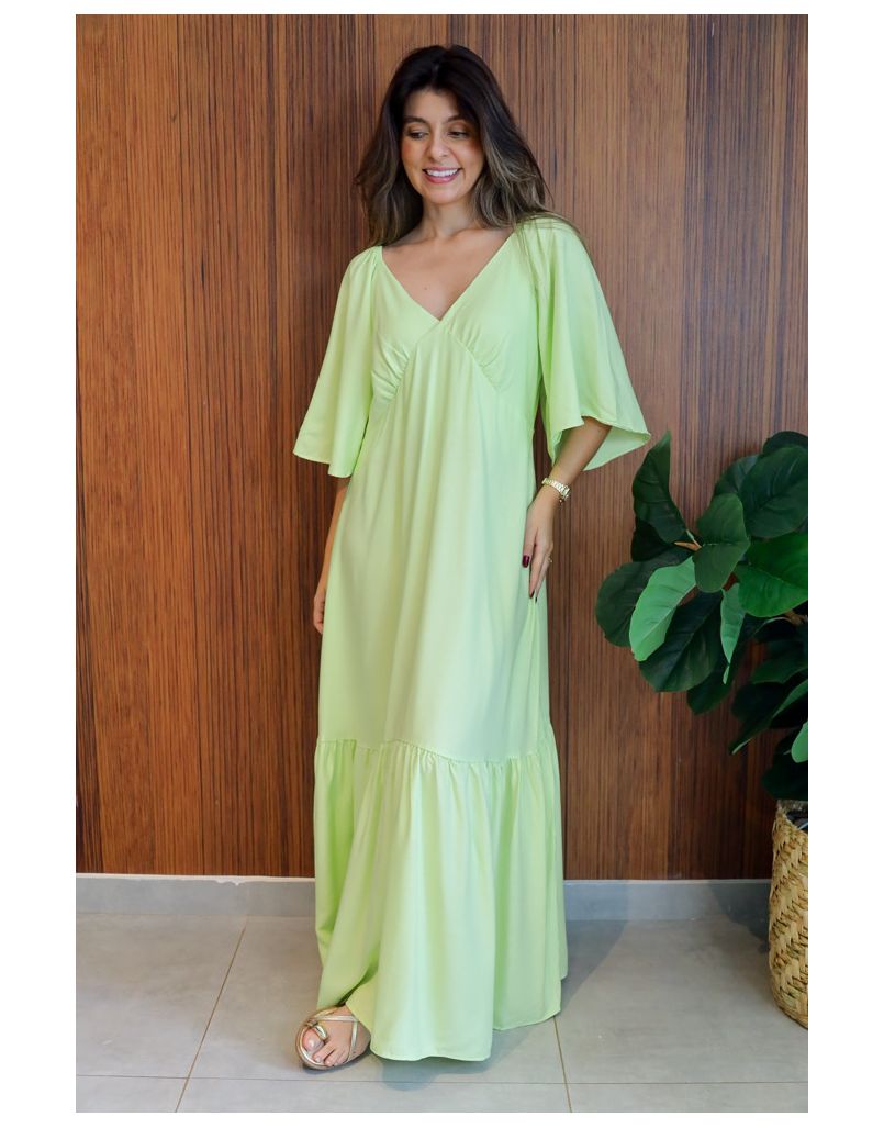 Vestido Valentina Verde Lima - IZABELA ROSA