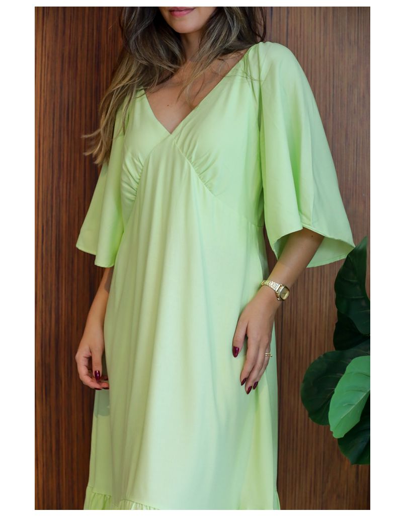 Vestido Valentina Verde Lima
