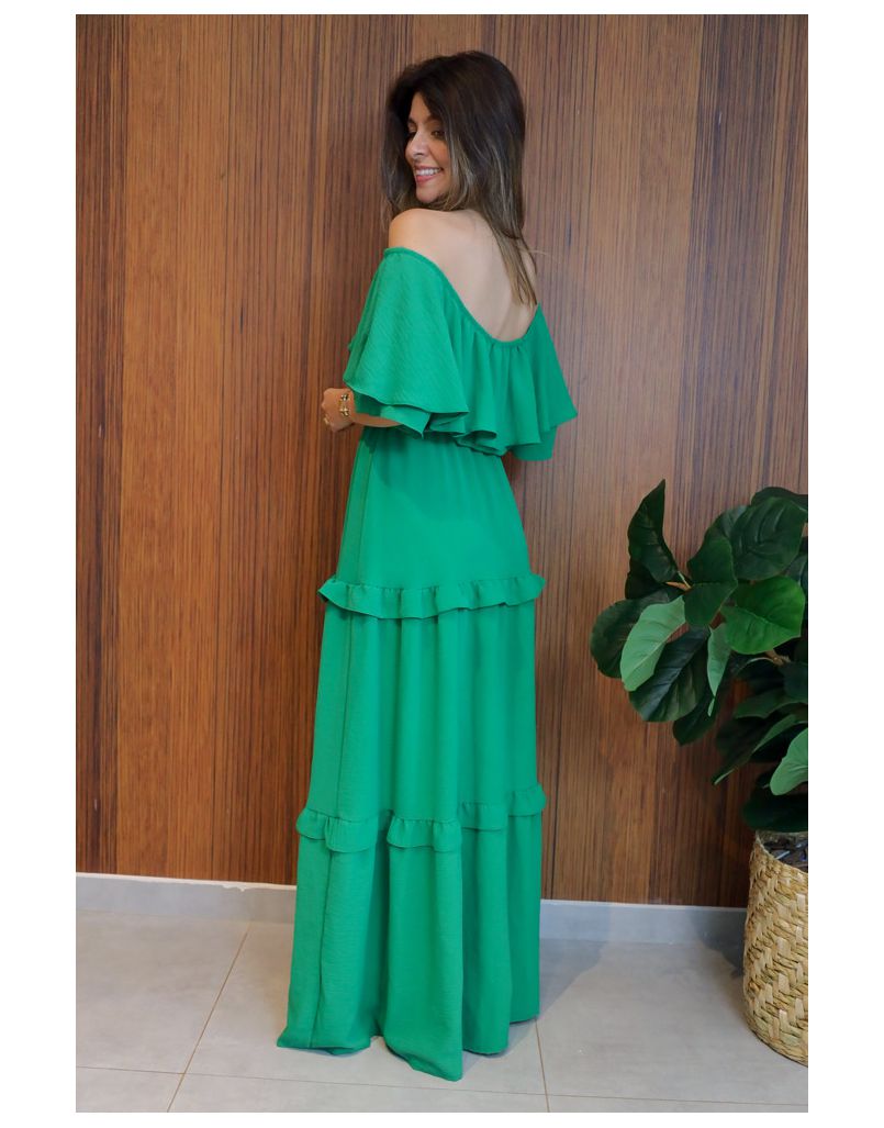 Vestido Verde Bandeira Malibu