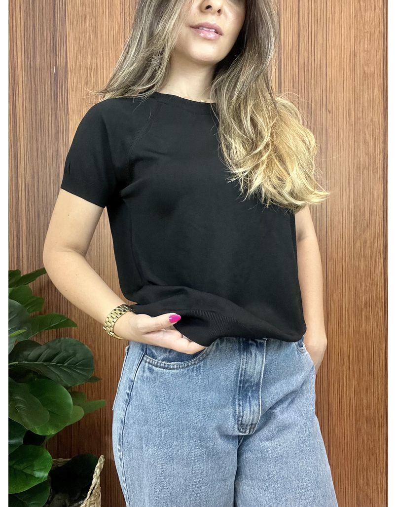 Blusa Tricot Premium Preta