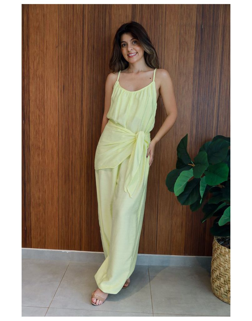 Macacão Pareo Amarelo - IZABELA ROSA