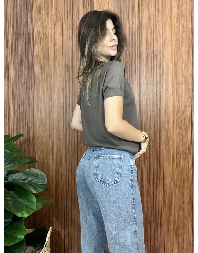 Blusa Tricot Premium Chumbo