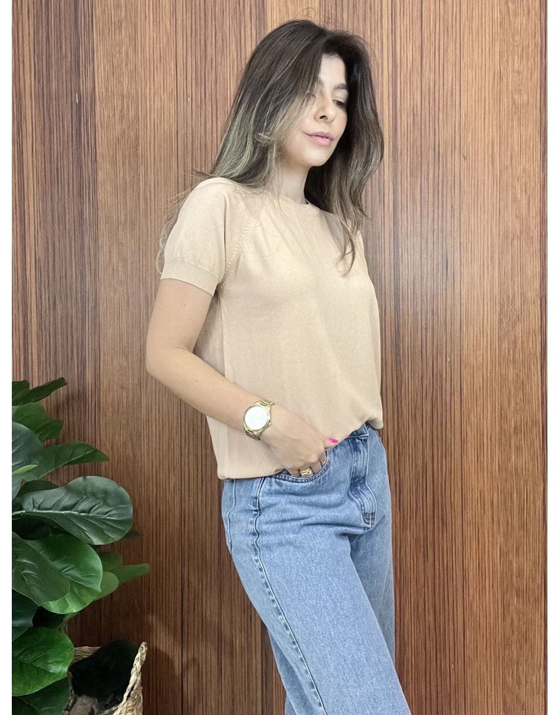 Blusa Tricot Premium Bege.