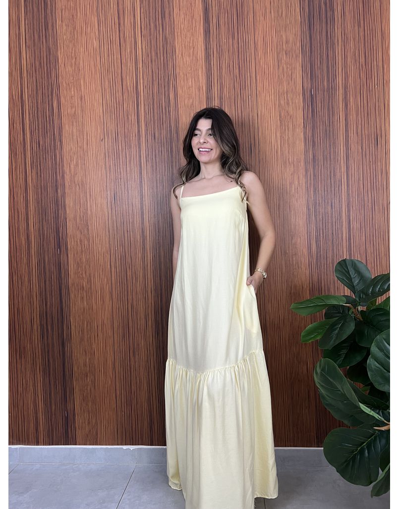 Vestido Celine Amarelo