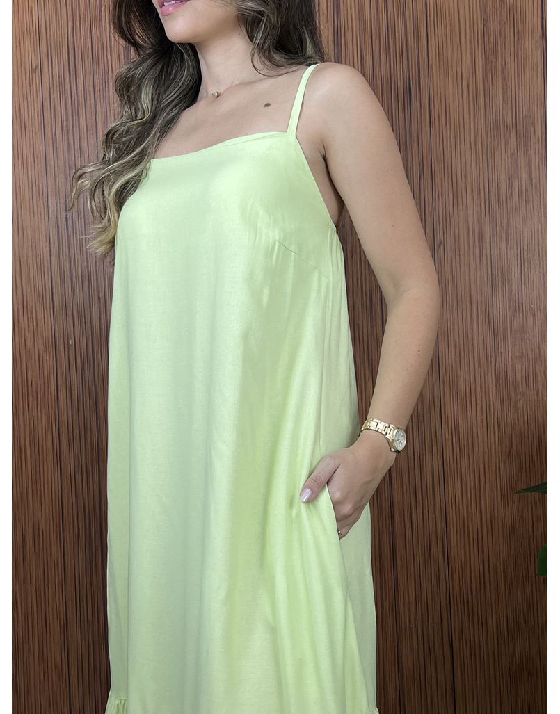 Vestido Celine Verde Lima