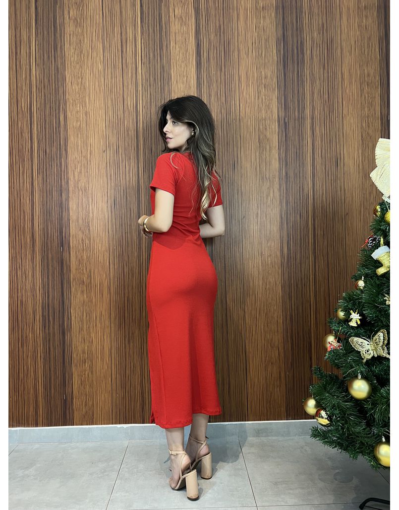 Vestido Anaruga Vermelho