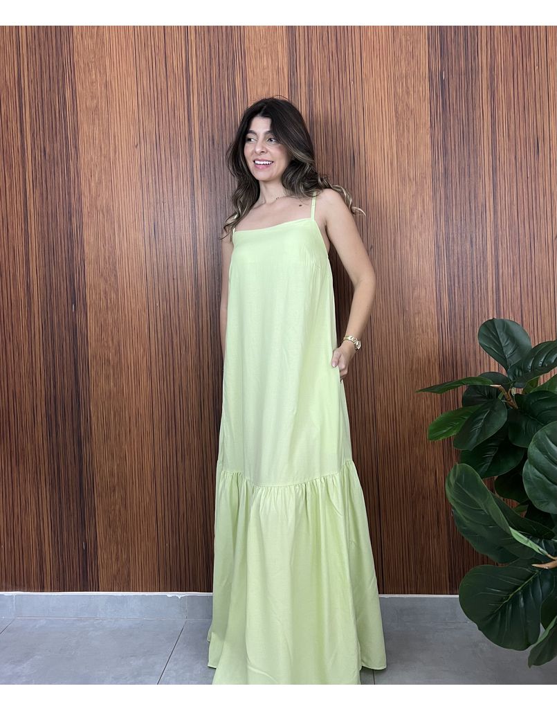 Vestido Celine Verde Lima - IZABELA ROSA